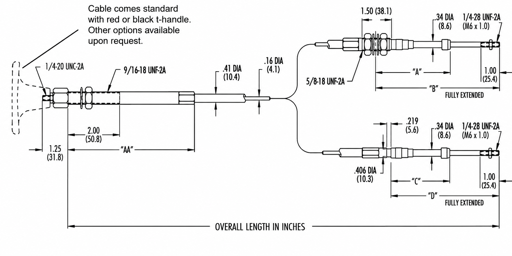 Technical diagram for 4 Series Heavy Duty Utility Cable.