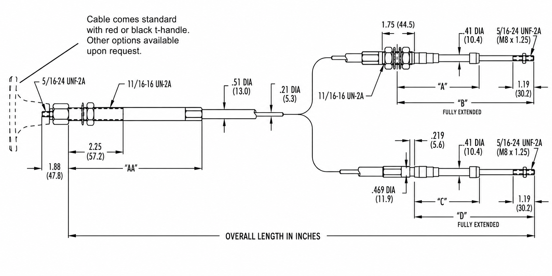 Technical diagram for 6 Series Heavy Duty Utility Cable.