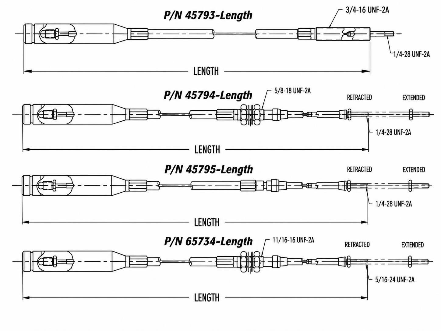 Technical reference image for RVC valve control cables.