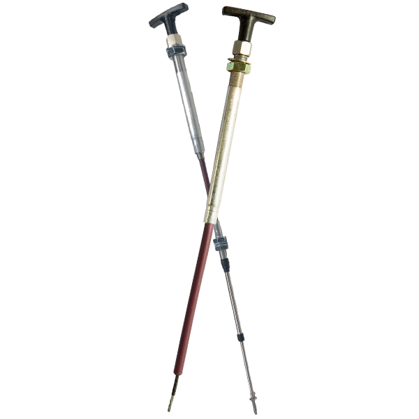Positive lock T-handle control cable examples.