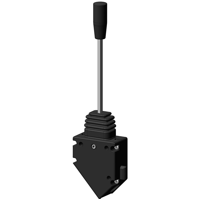 Single axis lever valve control system.